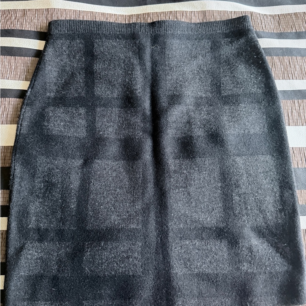 Eileen Fisher Graphite Pencil Skirt wool - body hugging - mini
